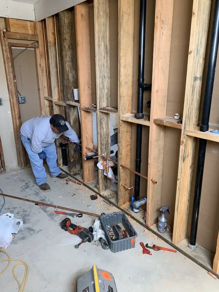 Commercial rough-in plumbing for Trenchless Sewer Repair in Hillsborough